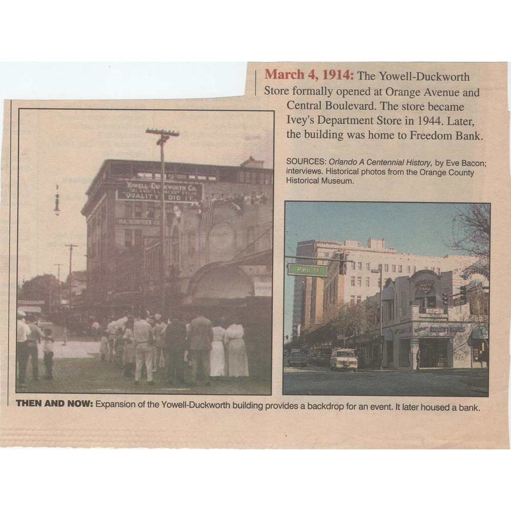 17 Vintage Orlando Sentinel Then and Now Retrospective Photo Newsclippings Lot - Picture 14 of 16